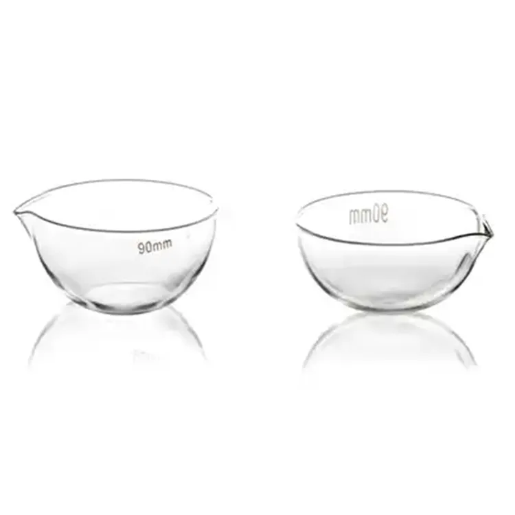 1171 Lab Boro 3.3 üveg, lapos fenekű párologtató edény kifolyóval