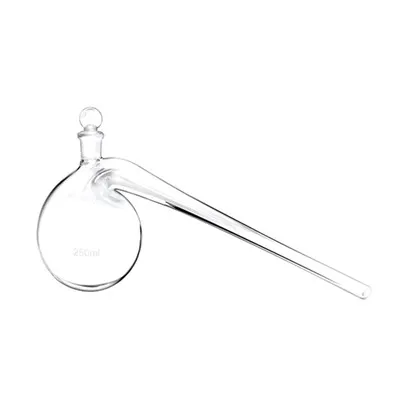 Desztilláló lombik 250 ml 500 ml Retort desztilláló lombik őrölt üvegdugóval